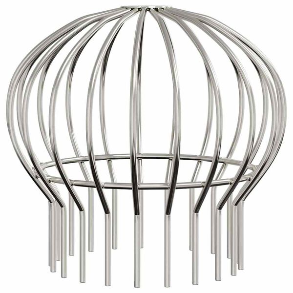 vidaXL Osłona na liście rynny 8 pcs Srebrny 160 mm Stal nierdzewna