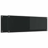 vidaXL Panel kuchenny 2 pcs Czarny 120 x 40 cm szkło hartowane