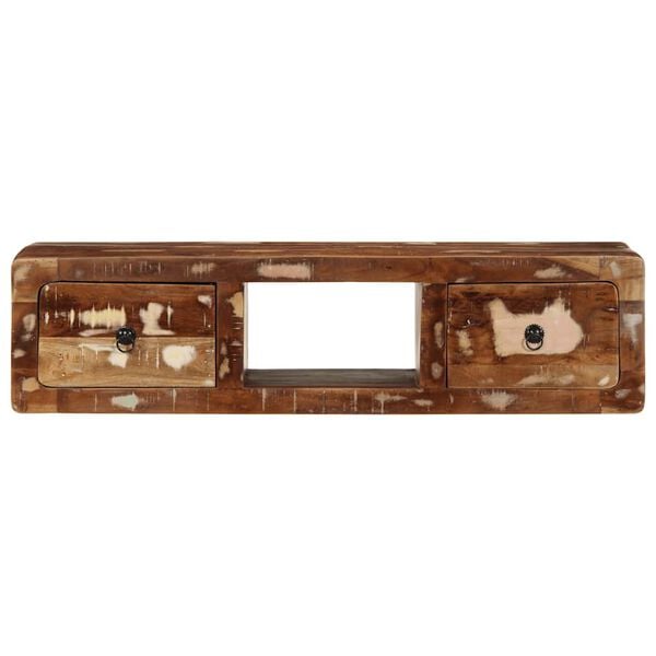 vidaXL Szafka ścienna pod TV 100x32x25 cm lite drewno odzyskane