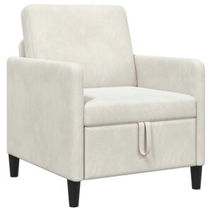 vidaXL Sofa z miejscem do przechowywania kremowy 72 x 78 x 87 cm
