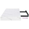 vidaXL P&oacute;łka ścienna 2 pcs Biały marmur 80 x 23,5 x 4 cm