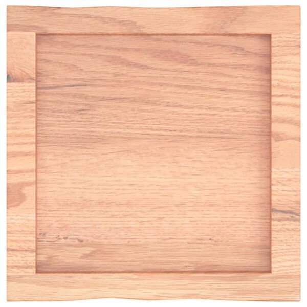vidaXL Blat, jasnobrązowy 40x40x(2-6) cm drewno z naturalną krawędzią