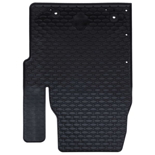 vidaXL Mata samochodowa 3 pcs Czarny Guma