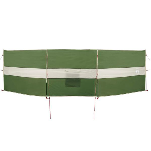 vidaXL Camping Wiatrochron Zielony 490x123 cm Wodoodporny