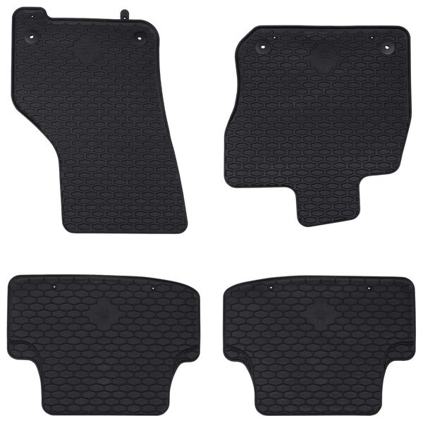 vidaXL Mata samochodowa 4 pcs Czarny pasuje do VW GOLF VIII MHEV 2020-