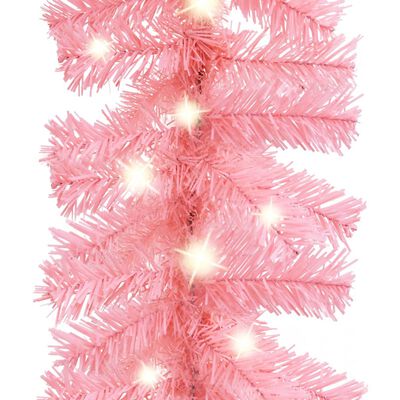 vidaXL Girlanda świąteczna z lampkami LED, 20 m, różowa