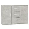 vidaXL Szafka, szarość betonu, 91x29,5x65 cm, materiał drewnopochodny
