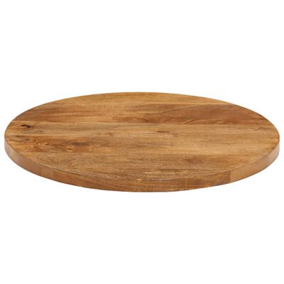vidaXL Blat stołu, Ø 50x3,8 cm, okrągły, surowe lite drewno mango