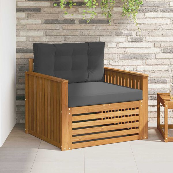 vidaXL Zestaw sof na zewnątrz Lite drewno akacjowe i poliester