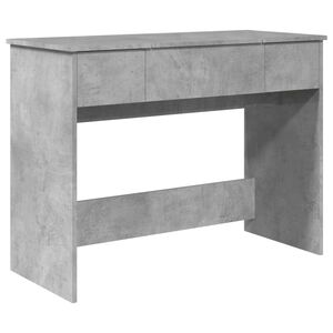 vidaXL Toaletka z lustrem, szarość betonu, 100x45x76 cm