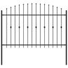 vidaXL Ogrodzenie z kolcami ASTEN 200 x 166 cm Stal malowana proszkowo