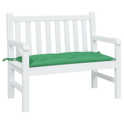 vidaXL Poduszka na ławkę ogrodową, zielona, 110x50x7 cm, tkanina