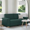 vidaXL Sofa 2-osobowa Ciemnozielona 180x78x84 cm Tkanina