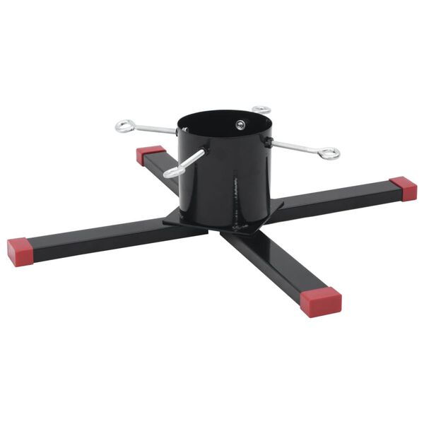 vidaXL Stojak pod choinkę, czarny, 61x61x15,5 cm