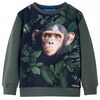 Bluza dziecięca, ciemne khaki, 140