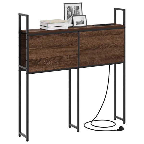 vidaXL Szafka z Ładowaniem Brązowy dąb 75 cm Materiał drewnopochodny