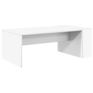 vidaXL Stolik kawowy Biały 95 x 50 x 34 cm Drewno inżynieryjne