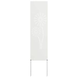 vidaXL Ekran zapewniający prywatność w ogrodzie Biały 32 x 140 cm