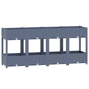 vidaXL Donica do podniesionej rabaty, 160x40x71 cm, polipropylen