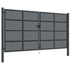 vidaXL Brama ogrodowa antracytowa 400x175 cm stalowa