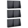 vidaXL Mur oporowy 6 szt. 40 x 12 x 40 cm Stal antracytowy