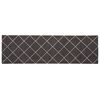 vidaXL Dywan kuchenny Antracytowa krata 150 x 45 cm 100% poliamid
