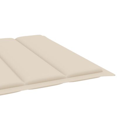 vidaXL 2-osobowy leżak z poduszkami, bambusowy