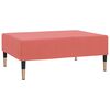 vidaXL 2-os. kanapa z podn&oacute;żkiem, r&oacute;żowa, tapicerowana aksamitem