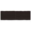 vidaXL Blat, ciemnobrązowy 160x50x(2-6)cm drewno z naturalną krawędzią