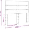 vidaXL Zagł&oacute;wek Dąb Sonoma 120 cm Materiał drewnopochodny