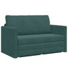 vidaXL Sofa Bed Ciemna zieleń 124 x 71 x 78 cm Aksamit