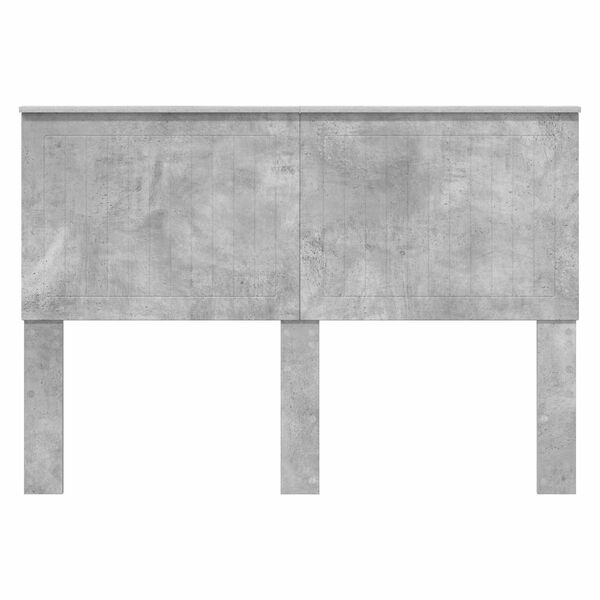 vidaXL Zagł&oacute;wek Betonowy szary 140 cm Materiał drewnopochodny