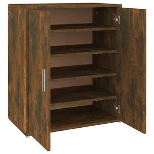 vidaXL Szafka na buty, przydymiony dąb, 60x35x70 cm