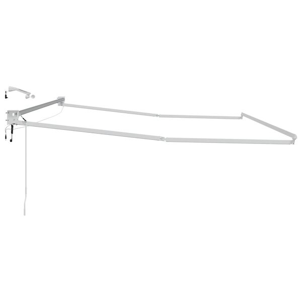 vidaXL Elektryczna rama markizy składanej Biały 4 x 2 m Aluminium