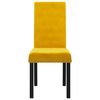 vidaXL Krzesła stołowe, 2 szt., ż&oacute;łte, obite aksamitem