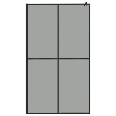 vidaXL Ścianka prysznicowa, 118x190 cm, ciemne szkło hartowane