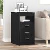 vidaXL Komoda, czarny dąb, 40x50x76 cm, materiał drewnopochodny