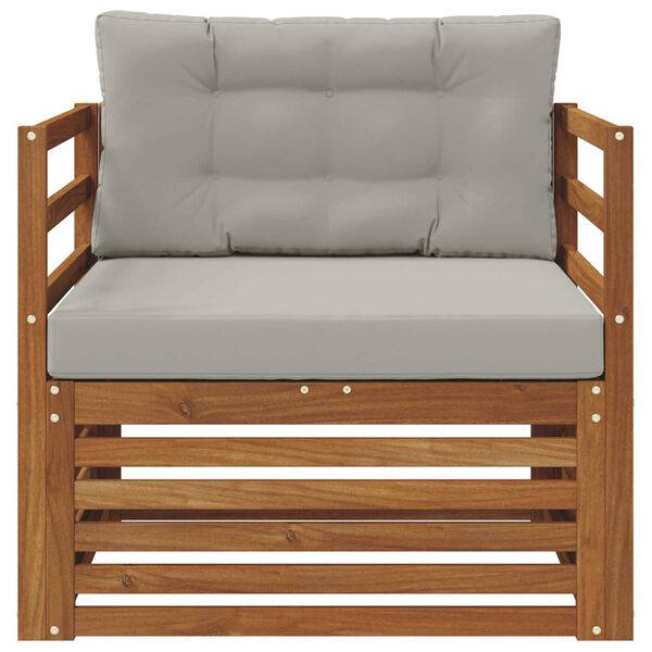 vidaXL Zestaw sof na zewnątrz Lite drewno akacjowe i poliester