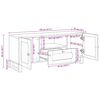 vidaXL Szafka pod telewizor Brązowy 105 x 33 x 46 cm Drewno z mango