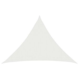vidaXL Żagiel przeciwsłoneczny Tr&oacute;jkątny 7 x 5 x 5 m HDPE Biały