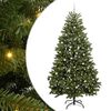 vidaXL Sztuczna choinka 300 cm 300 LED Ciepła biel PVC i stal zielony