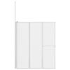 vidaXL Ekran do kąpieli Mrożone 120 x 70 x 137 cm Aluminium