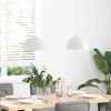vidaXL Lampy wiszące 2 szt. Regulowana wysokość E27 Biały &Oslash;30 cm Metal