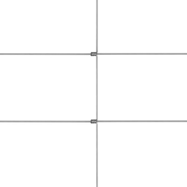 vidaXL Siatka ogrodzeniowa, galwanizowana stal, srebrna, 50x1,6 m