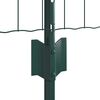 vidaXL Ogrodzenie z słupkiem Zielony 0,6 x 10 m Stal i PVC