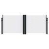 vidaXL Zwijana markiza boczna, biała, 100x600 cm