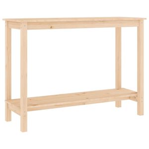 vidaXL Stolik konsolowy, 110x40x80 cm, lite drewno sosnowe