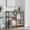 vidaXL Stolik konsolowy Sonoma Oak 80x29x75 cm Drewno konstrukcyjne