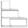 vidaXL Regał przegroda, 3 poziomy, biały, 123x29x123 cm