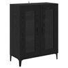 vidaXL Highboard Czarny Dąb 69,5 x 34 x 180 cm Materiał drewnopochodny